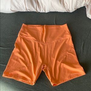 Women's Vibrant Orange Bike Shorts